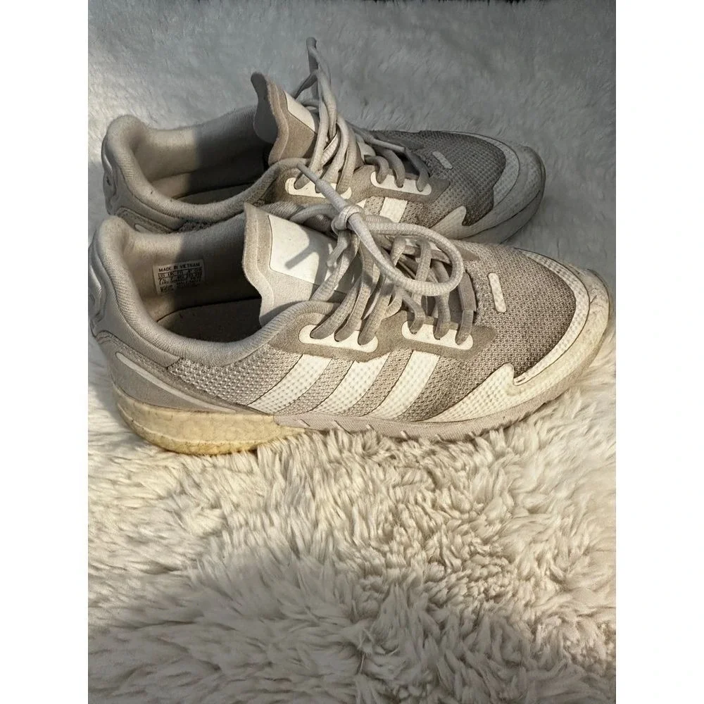 Adidas ZX Torsion Mens Grey White Boost Sneakers FX6516 Size 7.5